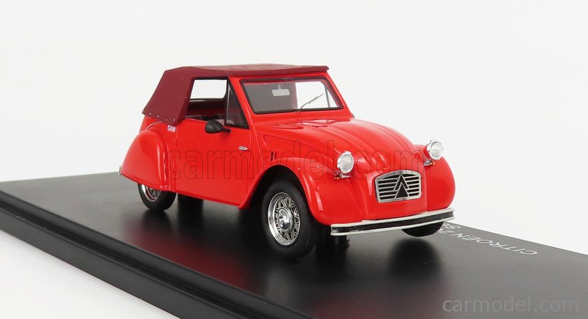 FRANSTYLE FRANSTYLE0019 Scale 1/43  CITROEN 2CV CABRIOLET CLOSED 1954 2 TONE RED