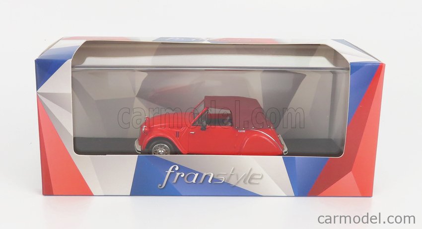 FRANSTYLE FRANSTYLE0019 Масштаб 1/43  CITROEN 2CV CABRIOLET CLOSED 1954 2 TONE RED