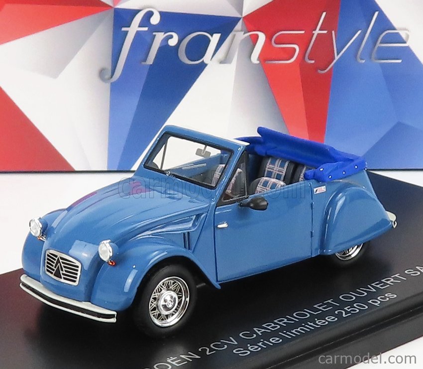 FRANSTYLE FRANSTYLE0018 Масштаб 1/43  CITROEN 2CV CABRIOLET OPEN 1954 BLUE
