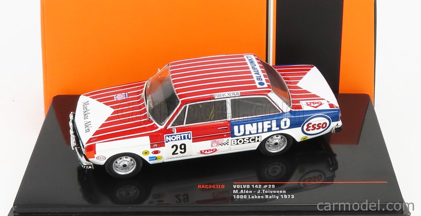 1:43 Échelle IXO Modèles Volvo 142 Voiture de rallye Markku Alen