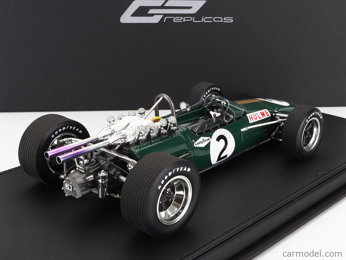 Miniature F1 GP Replicas 1/18 – Brabham BT24 #1, GP Mexico 1967, Avec Présentoir