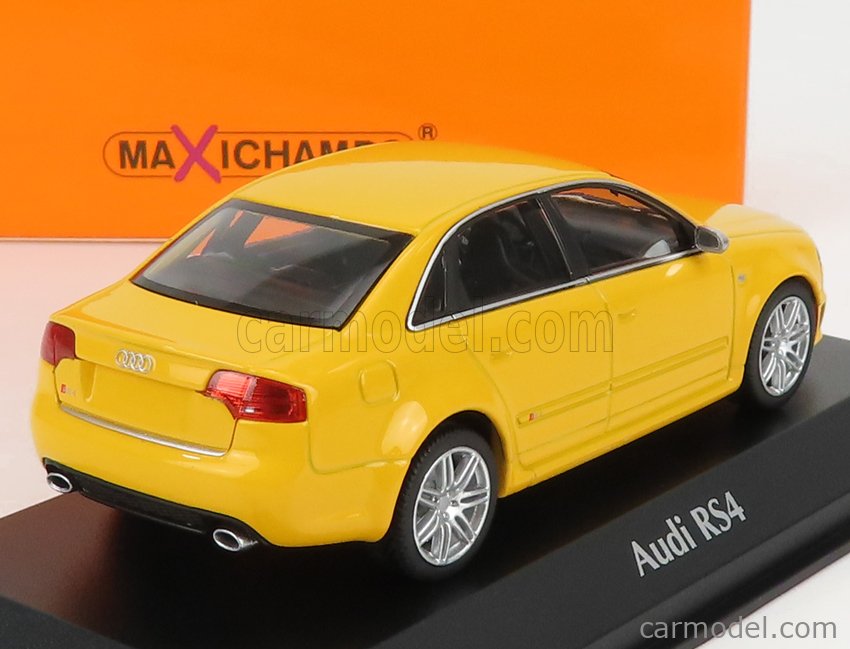 Miniature Minichamps 1/43 - Audi A4 RS4 - Argent - Très Bon état Avec Boîte