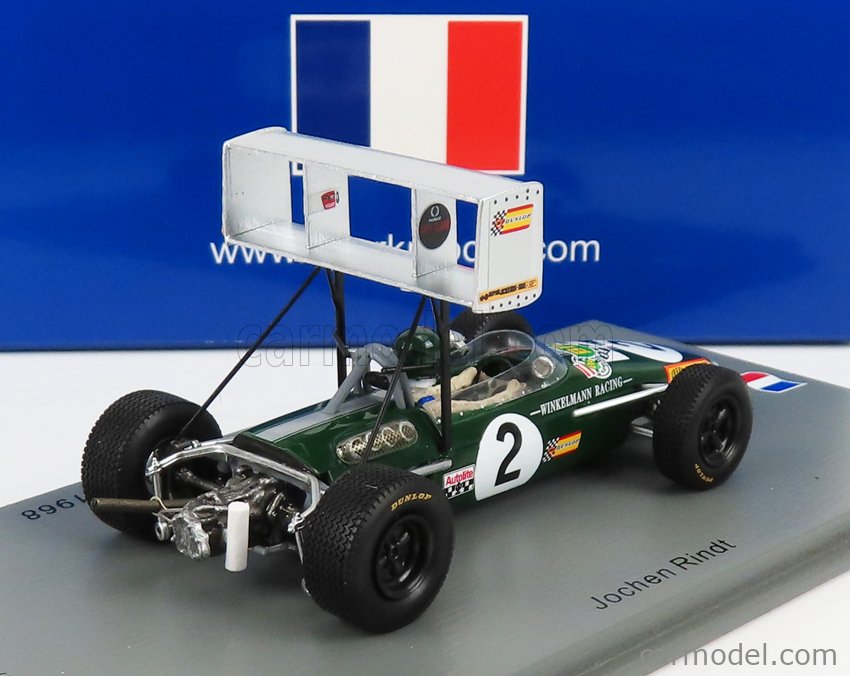 BRABHAM - F2 BT23C N 2 ESSAIS D'ALBI GP 1968 J.RINDT