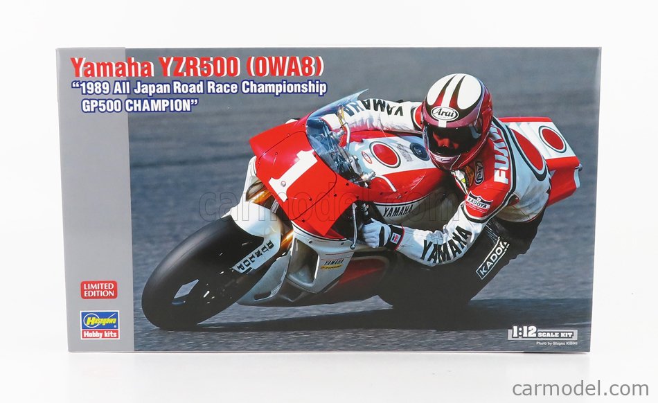 HASEGAWA 21738 Echelle 1/12  YAMAHA YZR500 N 1 500CC WINNER ALL JAPAN ROAD RACE CHAMPIONSHIP 1989 A.MACHI /
