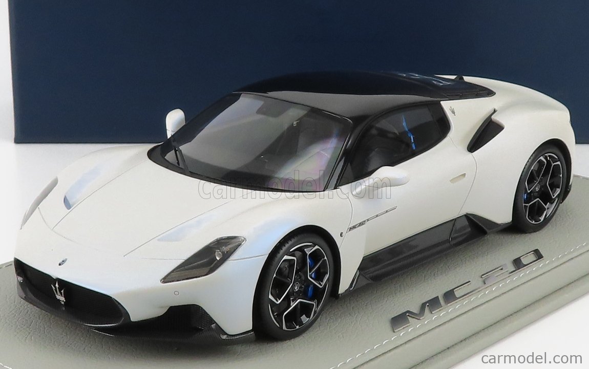 Voiture Miniature Maserati MC20 White Audace 1/18 - HE180051A BBR