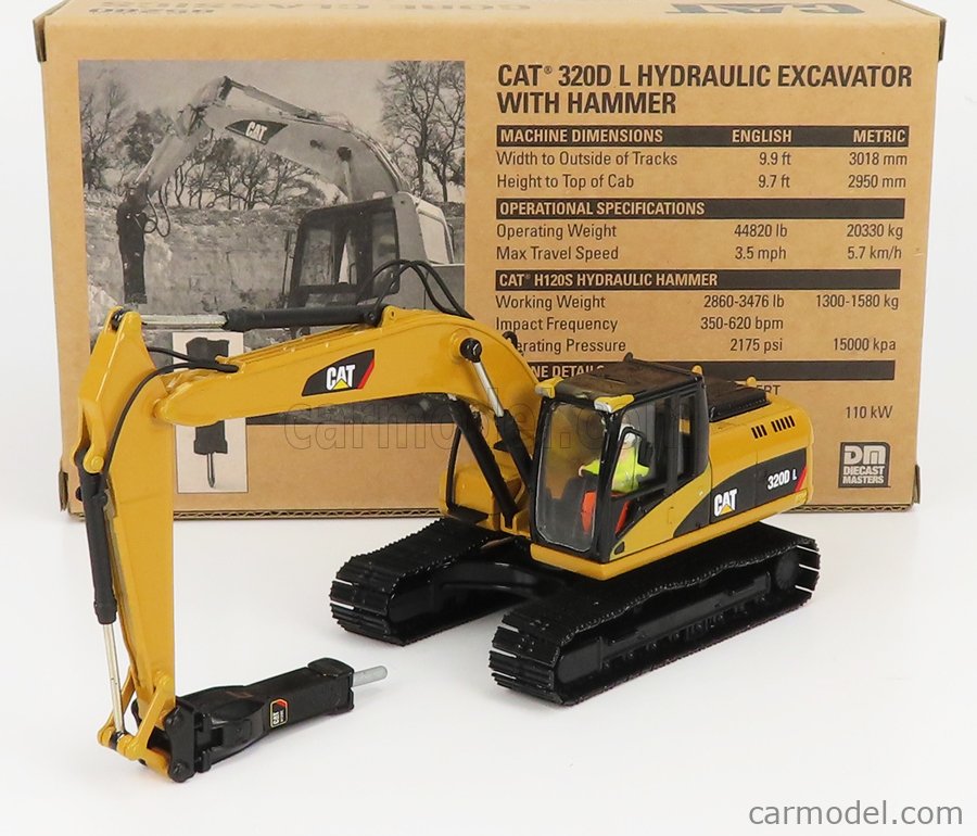 Modèle Réduit 1:64 DM Models - Pelleteuse Caterpillar Cat320F - DM85636