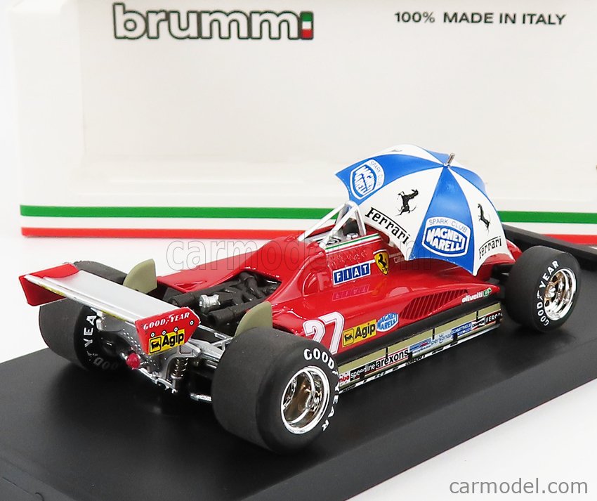 Ferrari 126C2 Turbo GP 1982 #27 G.Villeneuve 1:43 Brumm Modellauto R593-CHU 