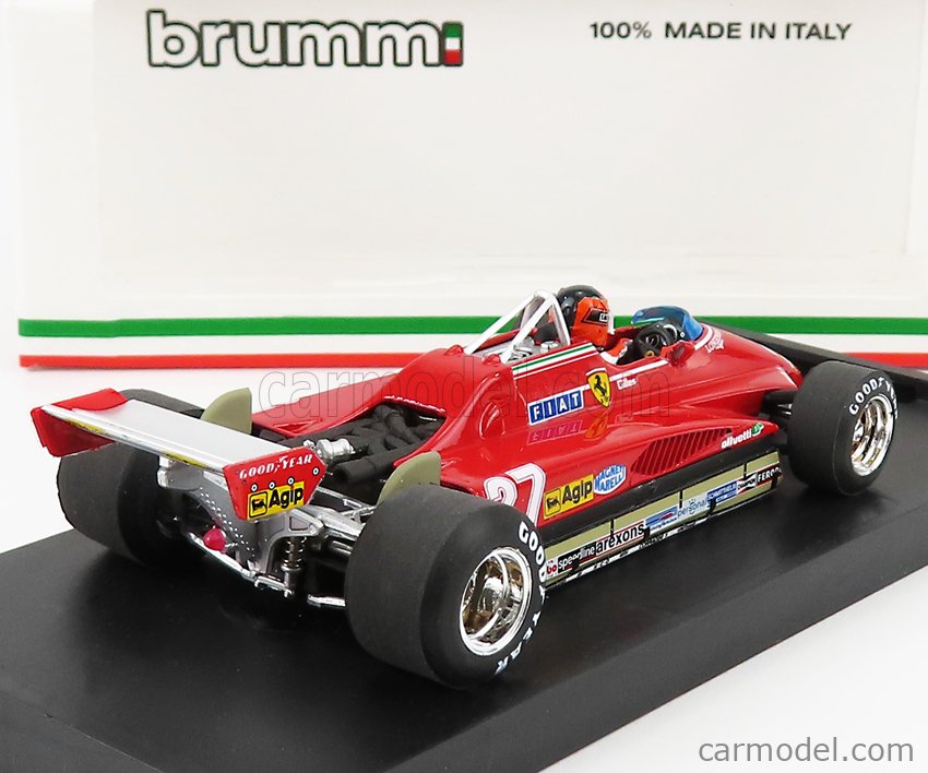 BRUMM R593-CH-UPD-2022 Scale 1/43 | FERRARI F1 126C2 N 27 BRAZILIAN GP ...