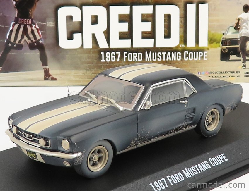 1:43 GREENLIGHT Ford Usa Mustang Coupe 1967 Adonis Creed'S Ii GREEN86621 Model