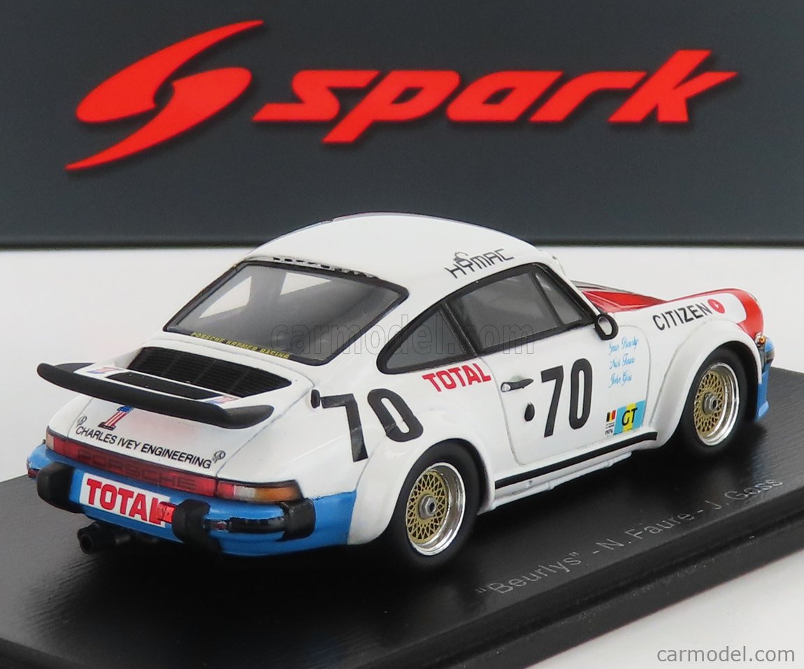 Spark 1/43 Porsche 934 Turbo Beurlys Le Mans´76 #70 Nick Faure