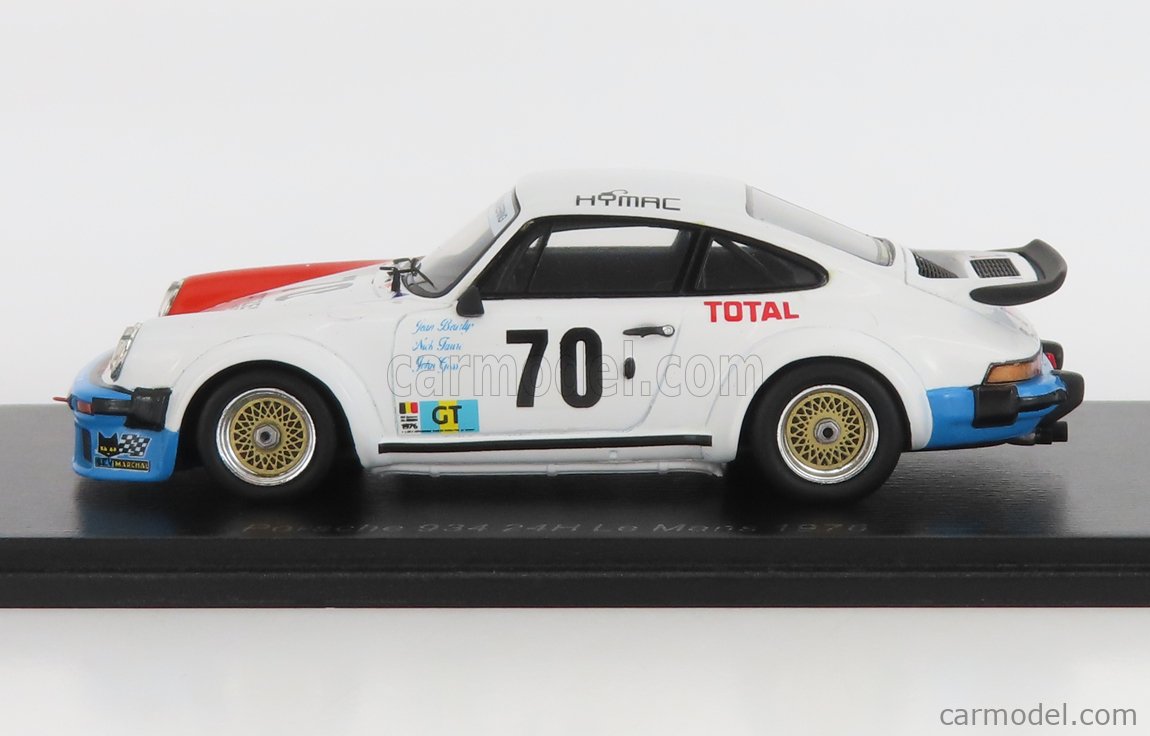 Spark 1/43 Porsche 934 Turbo Beurlys Le Mans´76 #70 Nick Faure