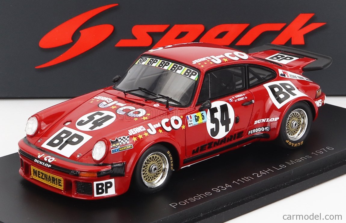 Spark 1/18 Scale 18S863 - Porsche 934 Le Mans 1976 ELF #65 C.Beaumont