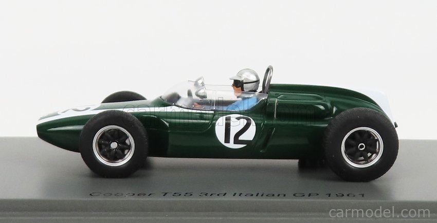 SPARK-MODEL S8070 Scale 1/43 | COOPER F1 T55 N 12 3rd ITALY GP 1961 B ...