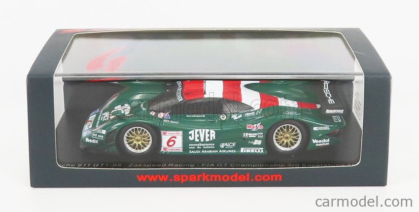 PORSCHE - 911 GT1-98 TEAM ZAKSPEED RACING N 6 FIA GT CHAMPIONSHIP  SILVERSTONE 1998 M.BARTELS - A.HAHNE