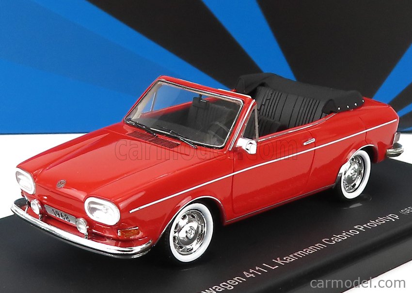 AVENUE43 ATC60073 Масштаб 1/43  VOLKSWAGEN 411L KARMANN CABRIOLET OPEN GERMANY 1968 RED