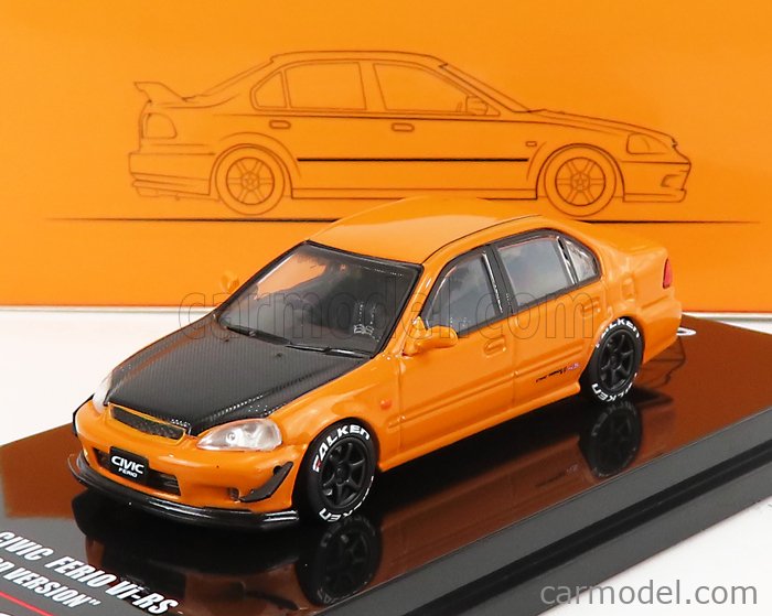 Inno Models In Eks Org Escala Honda Civic Ferio Vi Rs Jdm Mod Version Orange Carbon