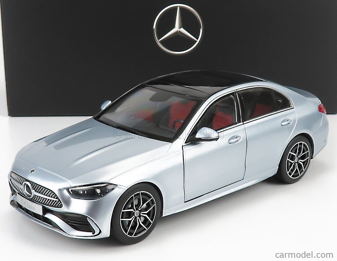 Mercedes-Benz, Mercedes-Benz Kollektion C-Klasse Limousine AMG Line W206  Modellauto, hightechsilber, 1:18