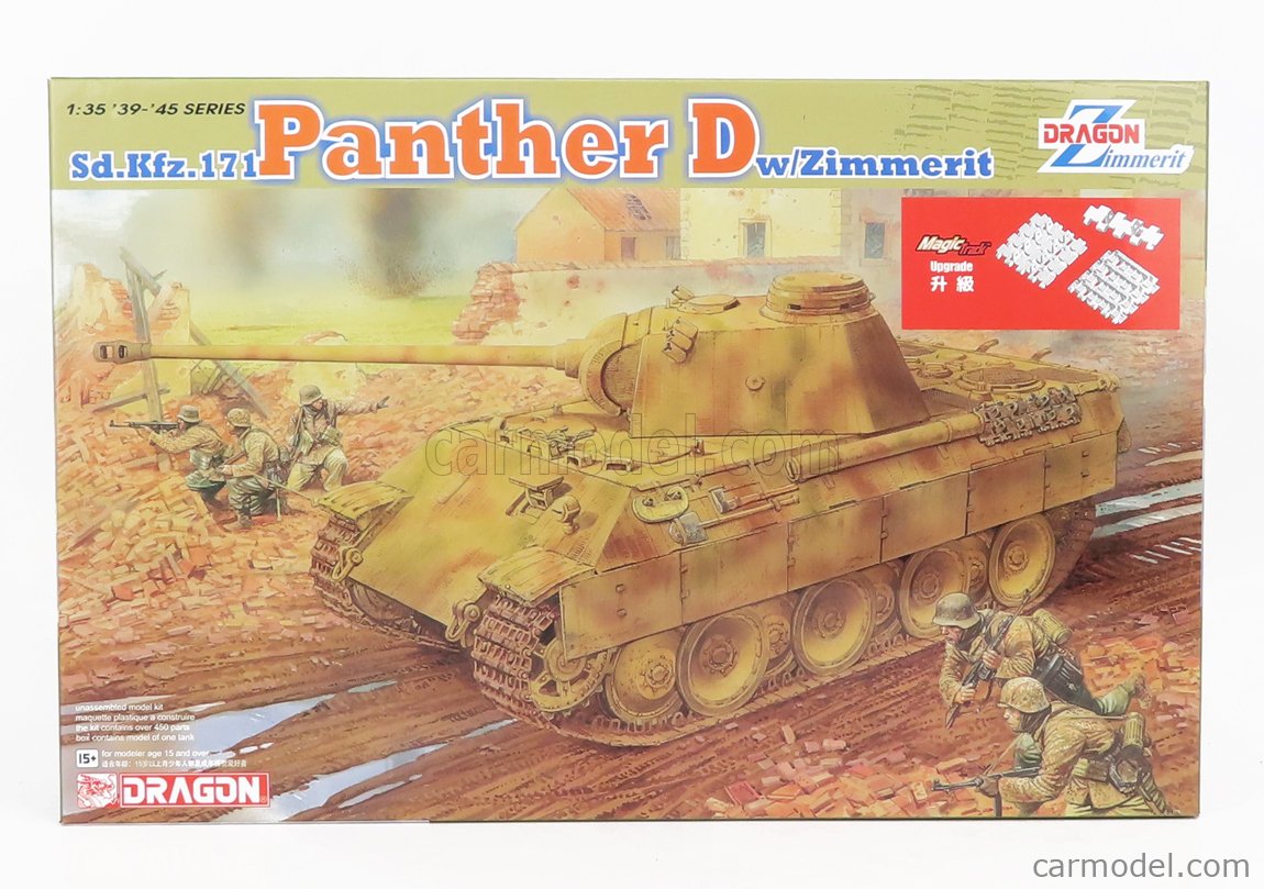 DRAGON ARMOR 6428 Scale 1/35  TANK PANTHER D MILITARY 1944 /