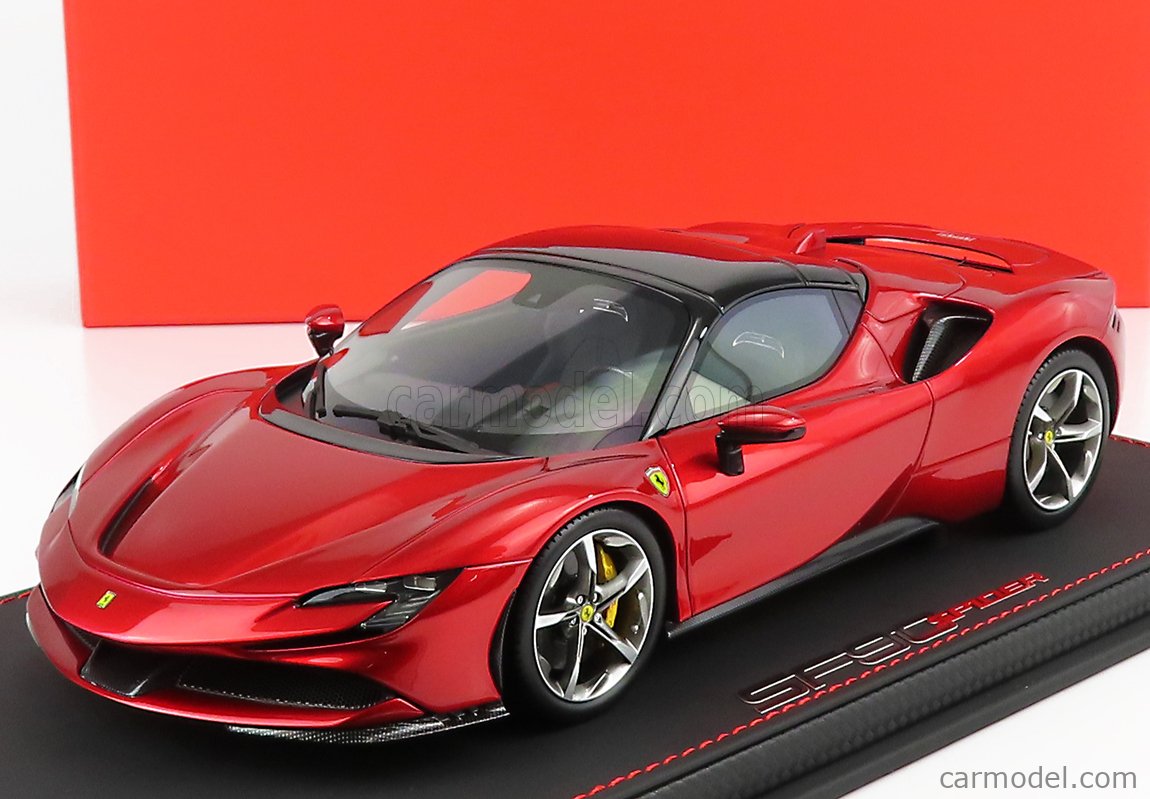 FERRARI - SF90 STRADALE HYBRID SPIDER 1000hp CLOSED ROOF 2020 - CON VETRINA  - WITH SHOWCASE