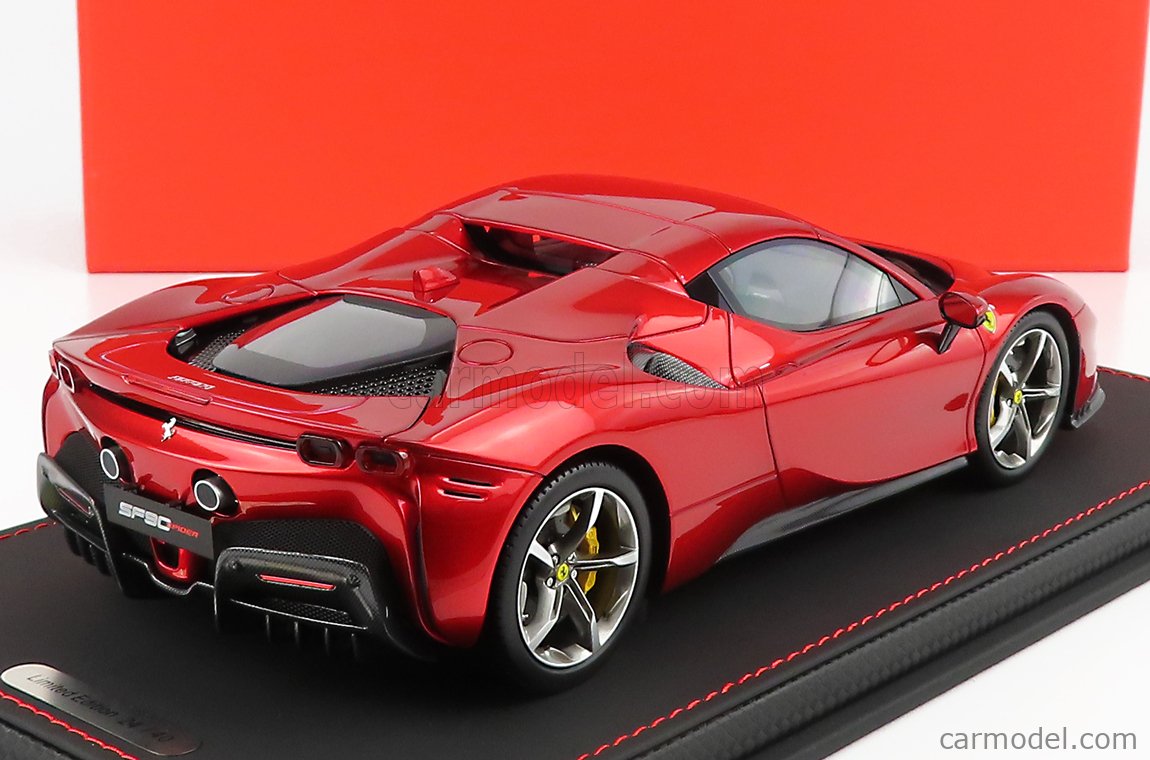 FERRARI - SF90 STRADALE HYBRID SPIDER 1000hp CLOSED ROOF 2020 - CON VETRINA  - WITH SHOWCASE