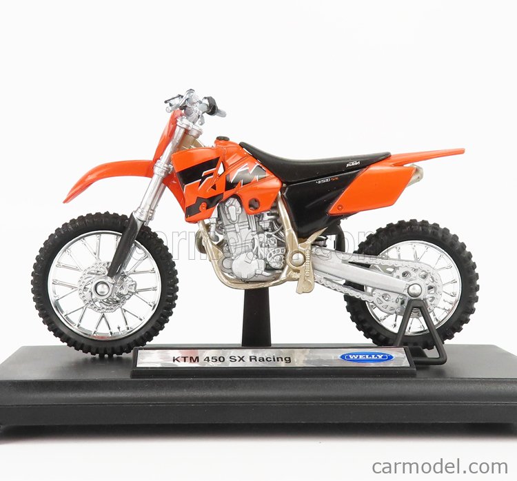 1:18 Maisto KTM 450 EXC Motorcycle Motocross Bike Model Orange 