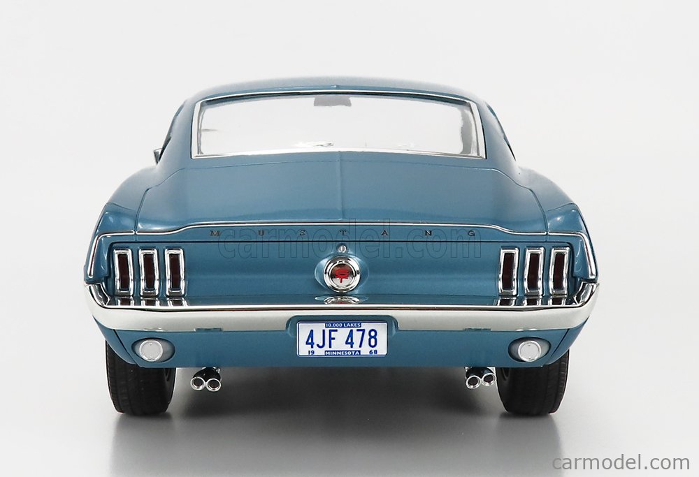 Ford Mustang 1/12 Norev Fastback GT metallise la chaux 1968