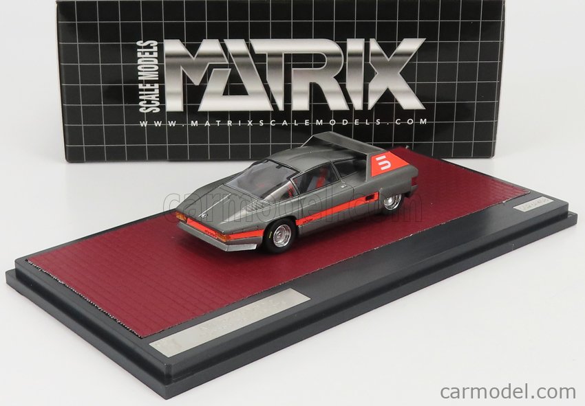 ミニカー 1/43 アルファロメオ ナバホ MATRIX SCALE MODELS 1/43 ALFA ROMEO NAVAJO BERTONE  CONCEPT 1976 GREY ショップ MX50102-122