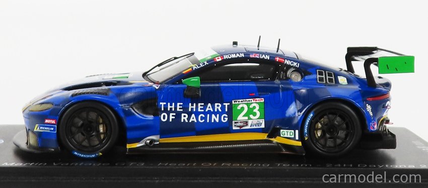 Spark 1:43 Aston Martin Vantage AMR GT3 Evo #27 24h LeMans 2025 Heart of Racing S9291 modèle