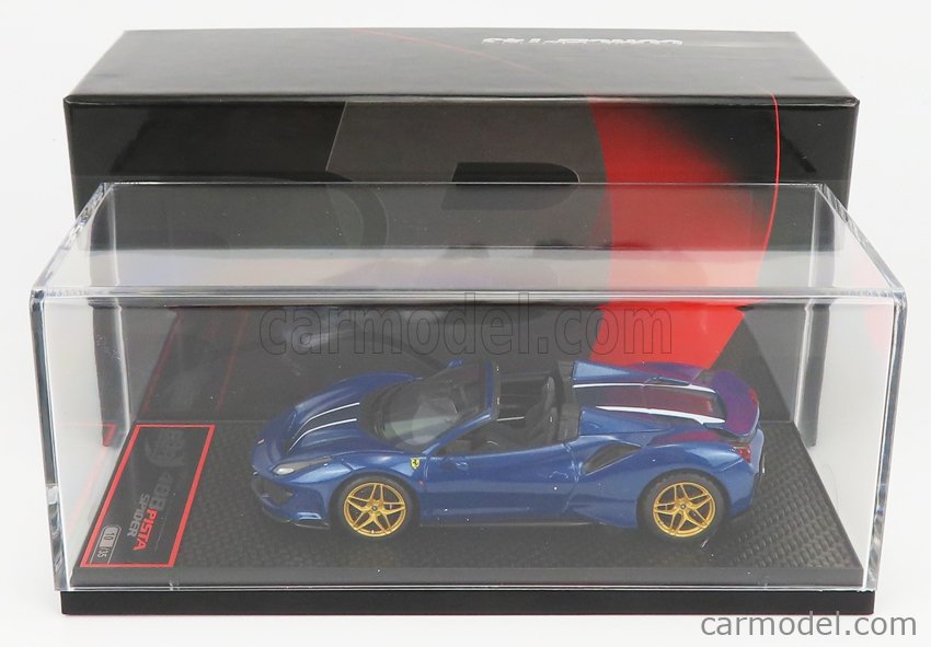 BBR-MODELS CAR77A Scale 1/43 | FERRARI 488 PISTA SPIDER OPEN 2019 BLUE ...