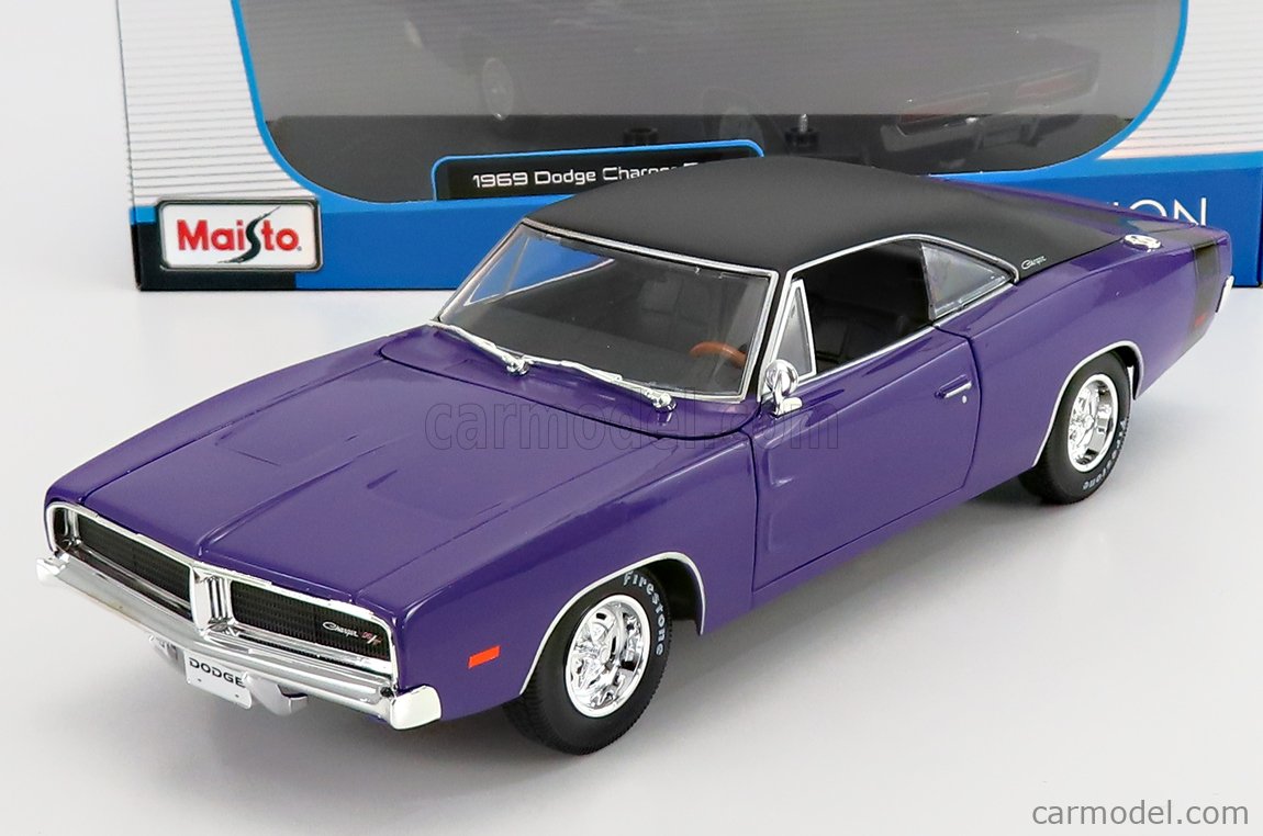 MAISTO 31387P Scale 1/18 | DODGE CHARGER R/T COUPE 1969