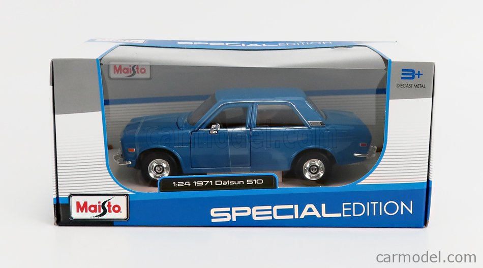 MAISTO 31518BL Scale 1/24 | DATSUN 510 1971 BLUE