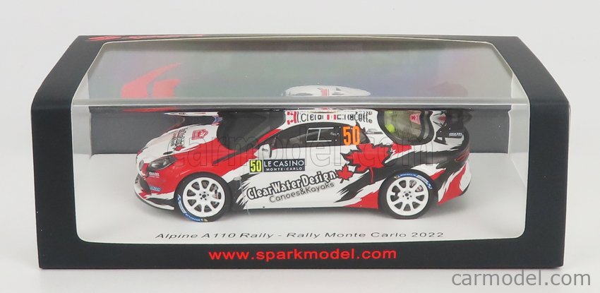 Miniature ALPINE A110 1/18 Spark Rallye Monte Carlo 2022 E