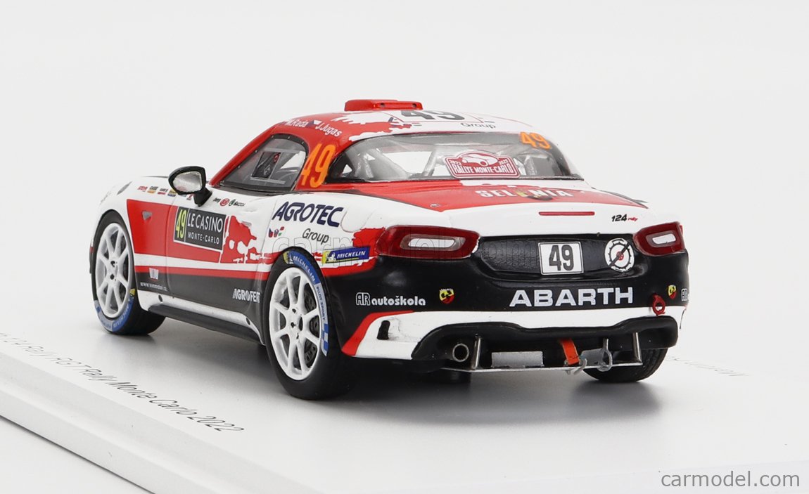 輝く高品質な RGT ラリー 124 Abarth 1/43 【スパーク】 No.49 [S6701