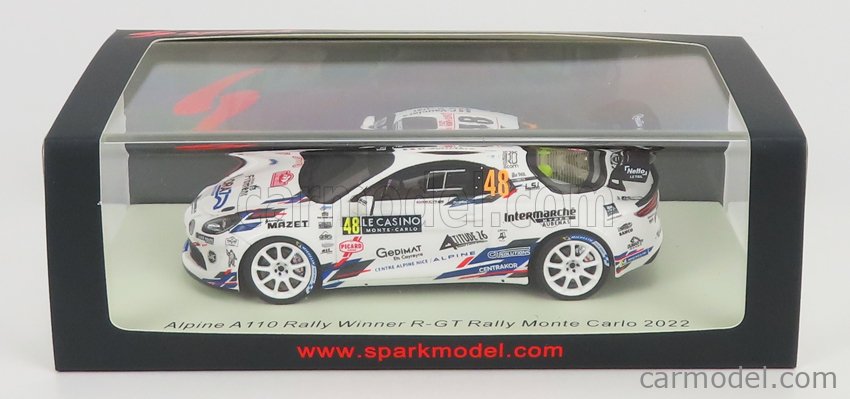 Spark S6700 Alpine A110 Rallye N°48 – Monte-Carlo 2022 – Échelle 1/43 – Précision