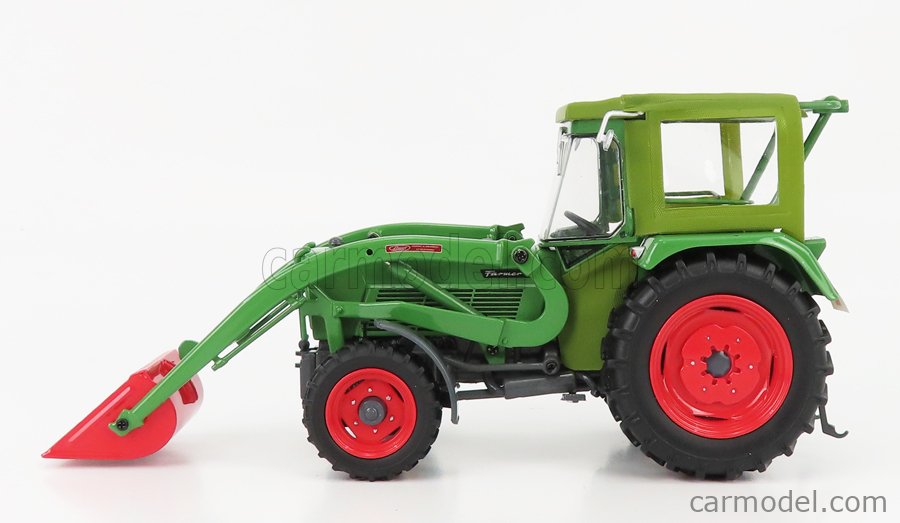 UNIVERSAL HOBBIES UH5310 Escala 1/32  FENDT FARMER 5S 4WD TRACTOR WITH FRONT LOADER 1975 GREEN RED