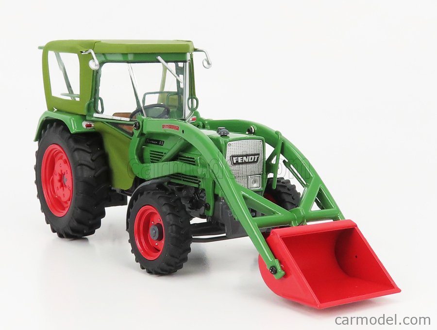 UNIVERSAL HOBBIES UH5310 Scale 1/32  FENDT FARMER 5S 4WD TRACTOR WITH FRONT LOADER 1975 GREEN RED