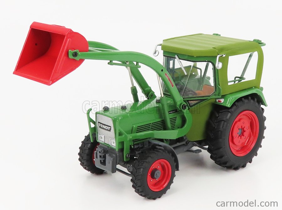 UNIVERSAL HOBBIES UH5310 Escala 1/32  FENDT FARMER 5S 4WD TRACTOR WITH FRONT LOADER 1975 GREEN RED