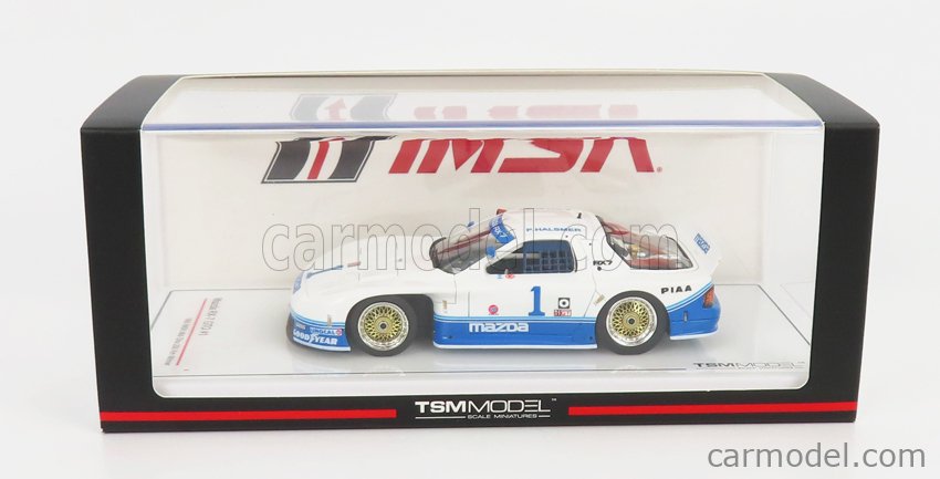 Modèle Mazda RX IMSA Road America 1991 N°62 - TSM Model 1/43 - Résine Blanche Neuf
