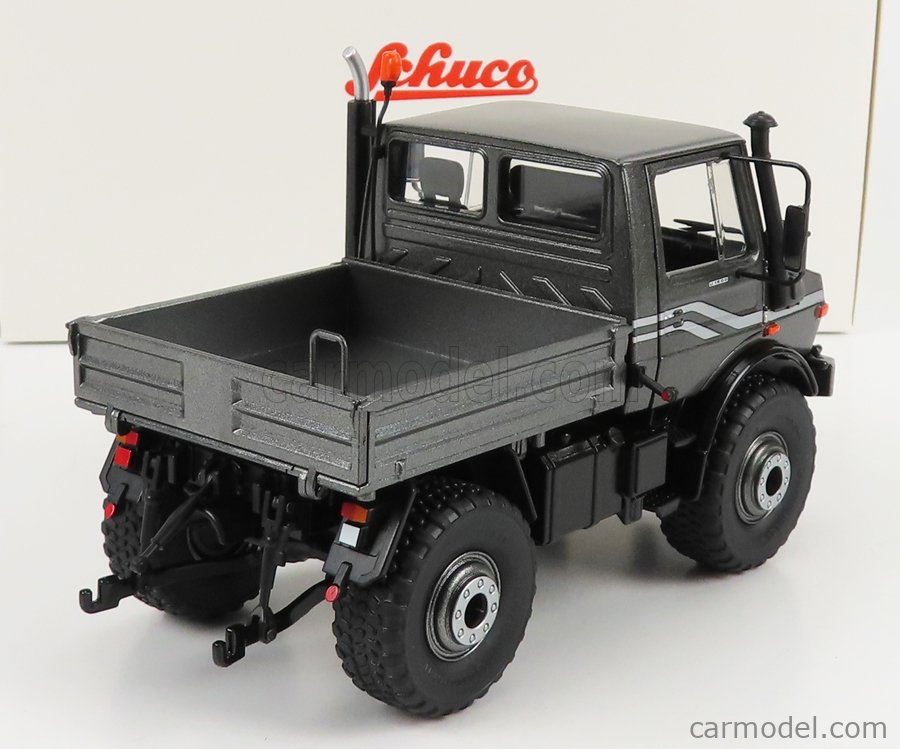 SCHUCO 450775300 Scale 1/32 | MERCEDES BENZ UNIMOG U1600 TRUCK 1996 GREY