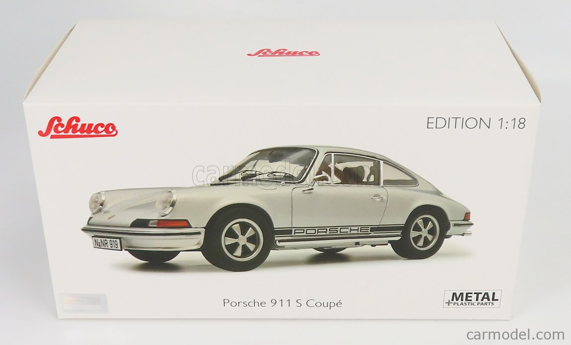 SCHUCO 450047000 Scale 1/18 | PORSCHE 911S COUPE 1973 SILVER