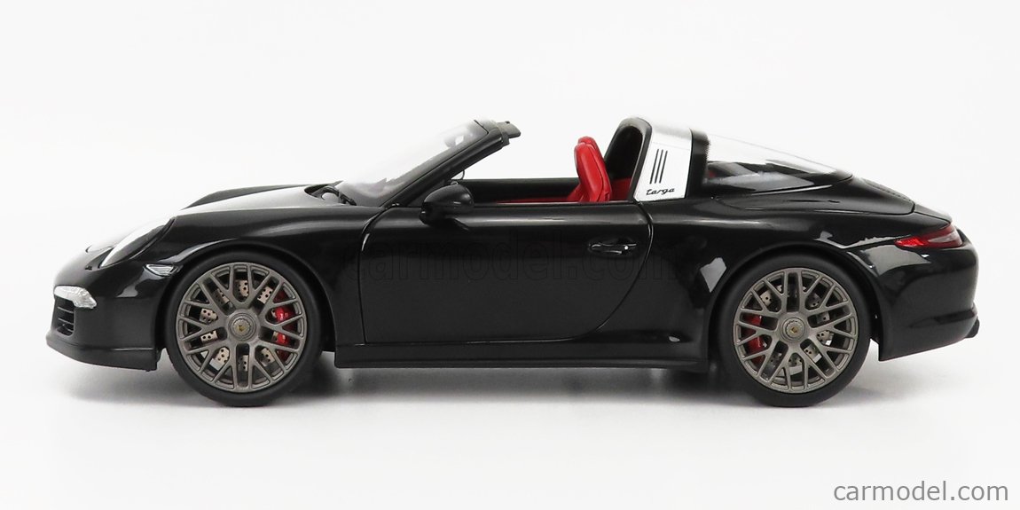 Miniatura Porsche 911 Carrera 4 GTS 2014 ( tipo 991 ) 1:43 Preto - SG  SWEDEN 🇸🇪