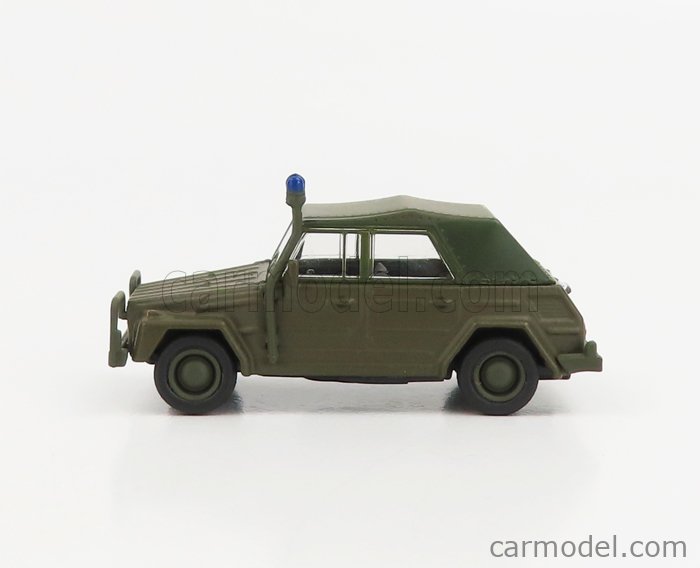 SCHUCO 452666900 Scale 1/87  VOLKSWAGEN TYPE 181 POLICE MILITARY 1979 MILITARY GREEN