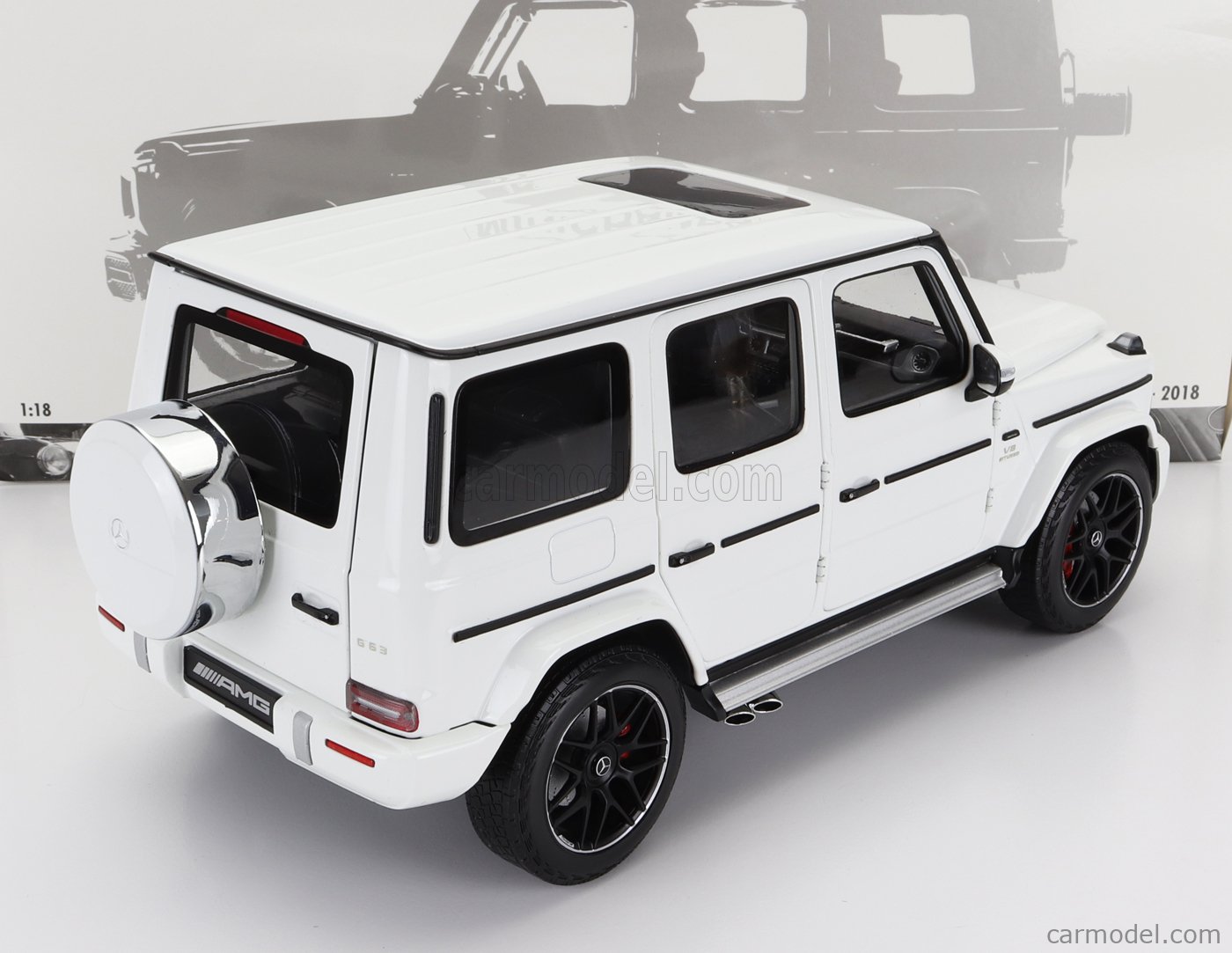 Modèle Réduit 1:18 Mercedes G800 AMG En Alliage - Voiture à Friction Avec Sons Et Lumières, Boîte