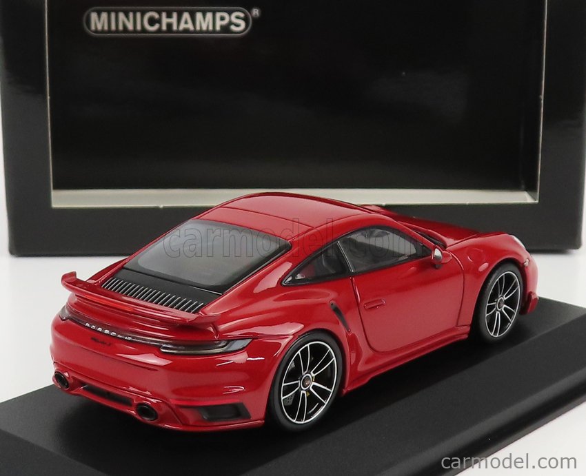 Porsche 911 Turbo S 992 rouge (Minichamps) 1/43e - Minicarweb
