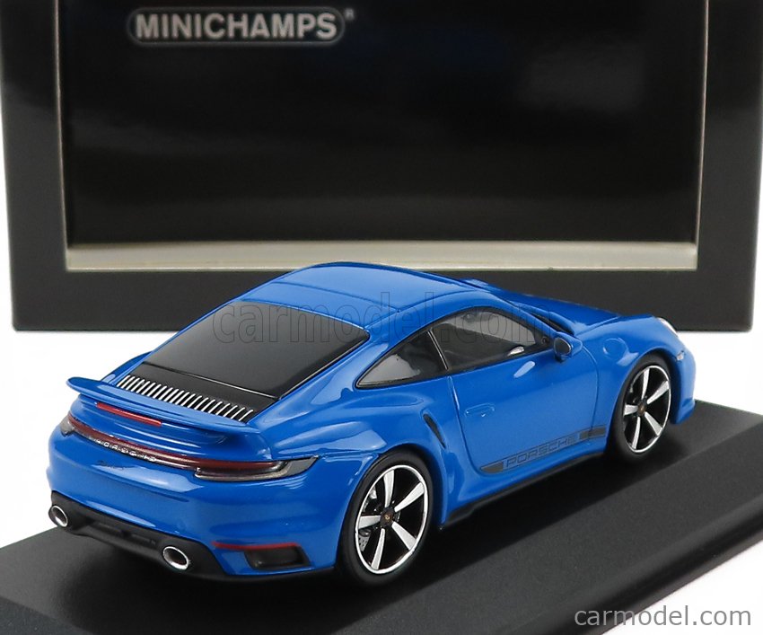 MINICHAMPS 410069474 Scale 1/43 | PORSCHE 911 992 TURBO S COUPE 2020 BLUE