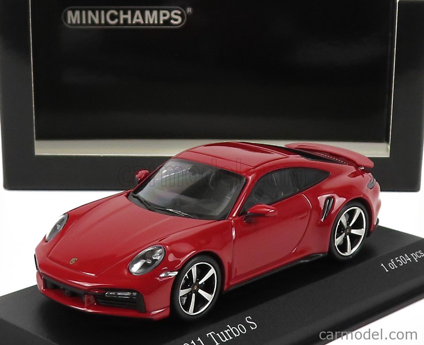 MINICHAMPS 410069475 Scale 1/43 | PORSCHE 911 992 TURBO S COUPE 2020 RED