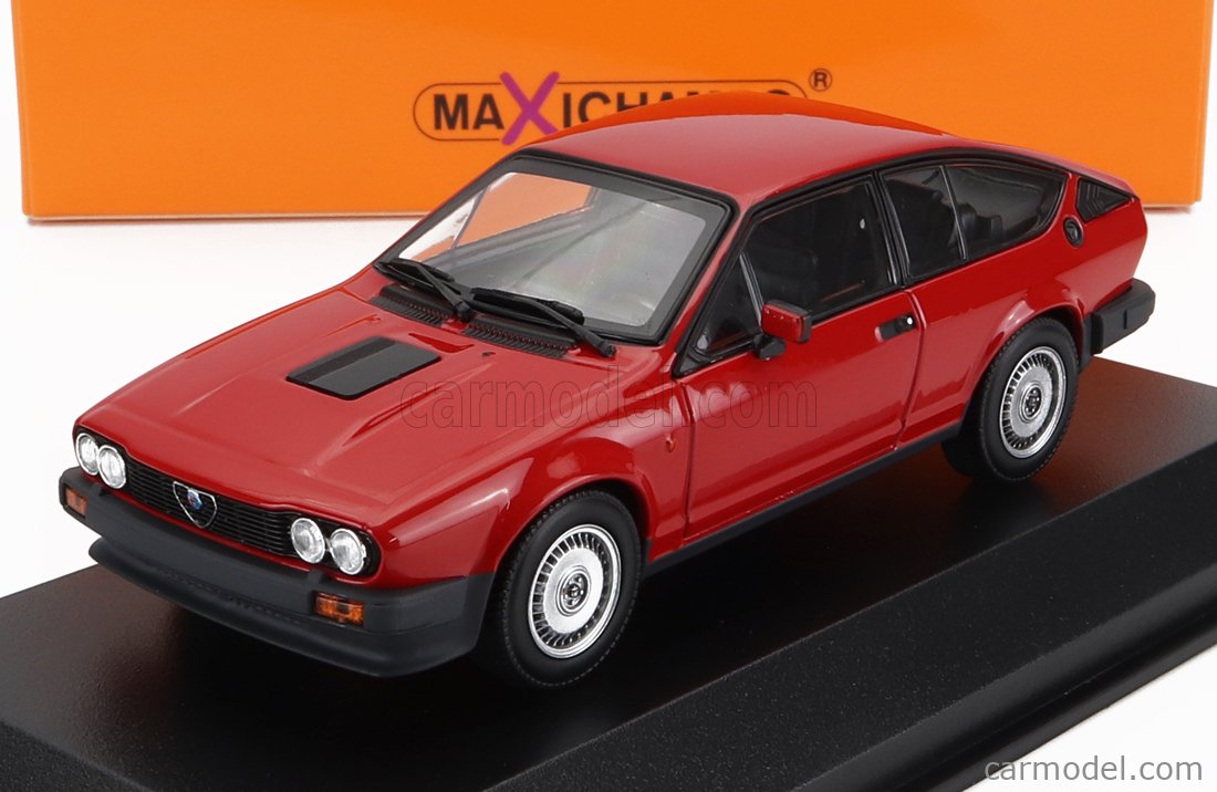 Miniature ALFA ROMEO GTV6 1983 - Échelle 1/43, Métal, Couleur Argent Métallisé - Modèle De Collection MAXICHAMPS