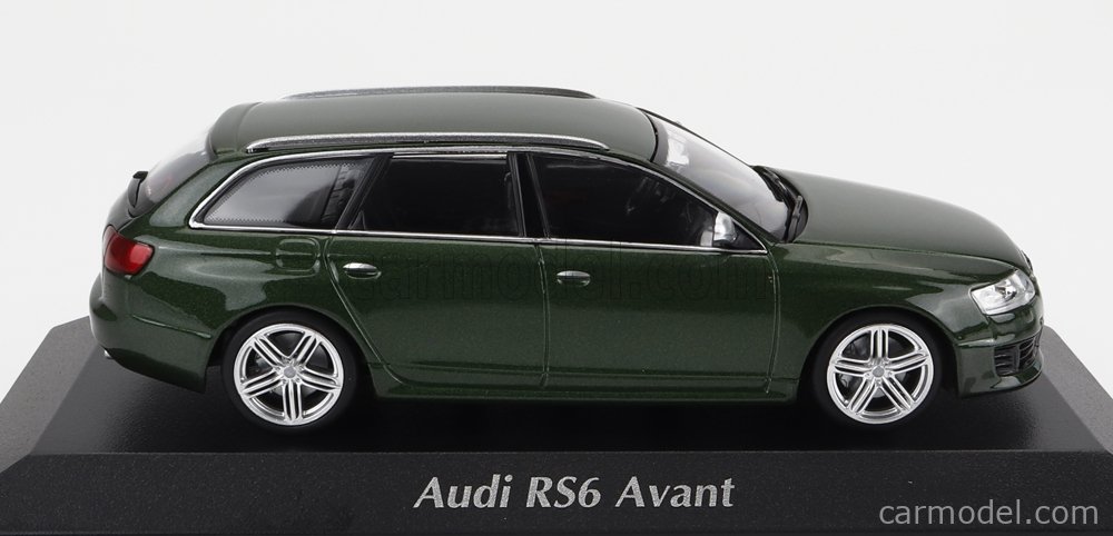 Minichamps 1:43 Audi RS 6 Avant (C6) Anno di costruzione 2008 verde scuro  metallico 940017210 modello auto 940017210 4012138762800