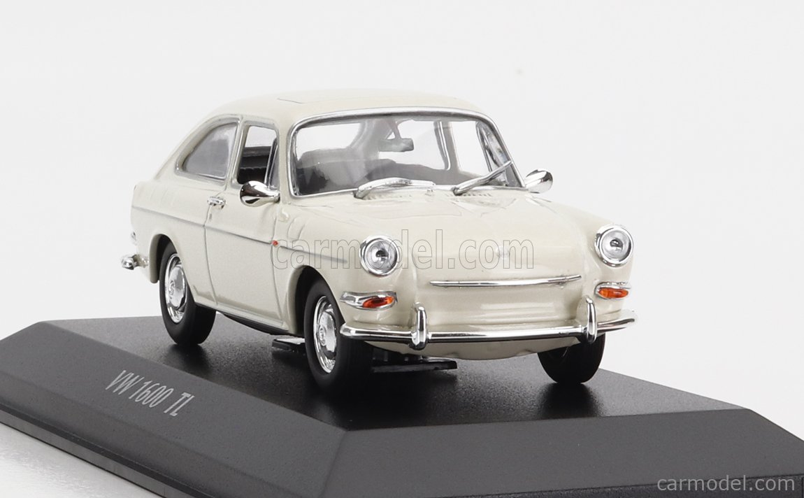 Volkswagen VW 1600 TL 1966 Minichamps 1/43 Couleur Crème (Modèle Neuf)