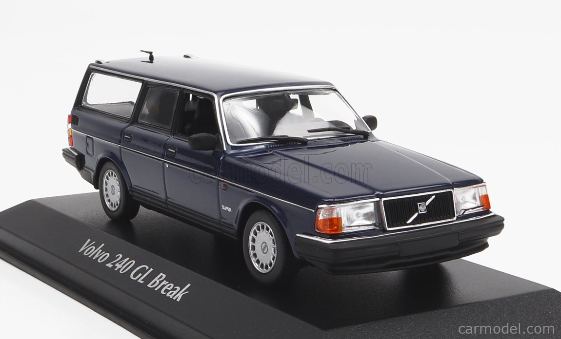 Volvo 240 GL Break - 1986 - Mörkblå - Minichamps - 1:43